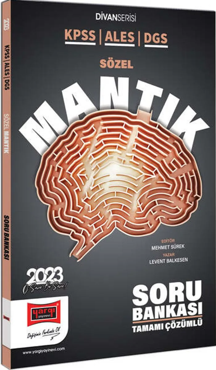 2023 KPSS Divan-ı Sözel Mantık Tamamı Çözümlü Soru Bankası
