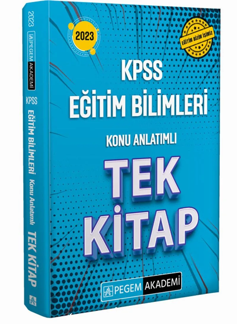 2023 KPSS Eğitim Bilimleri Konu Anlatımlı Tek Kitap