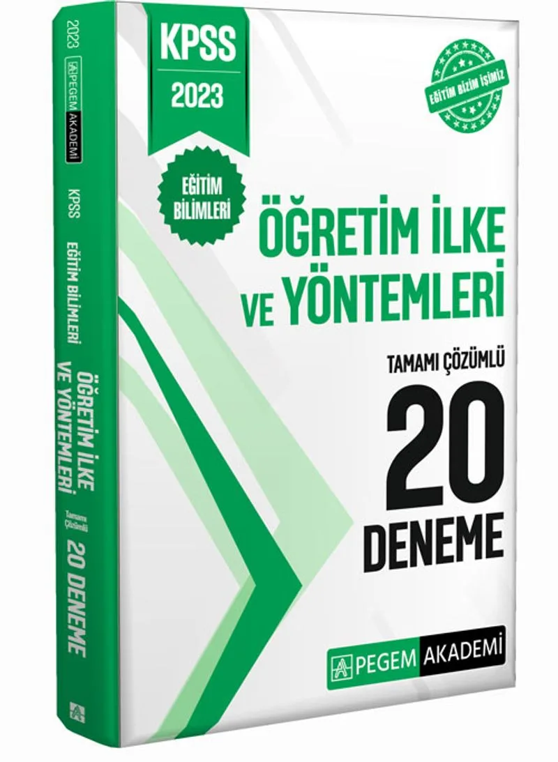 2023 KPSS Eğitim Bilimleri Öğretim İlke ve Yöntemleri 20 Deneme