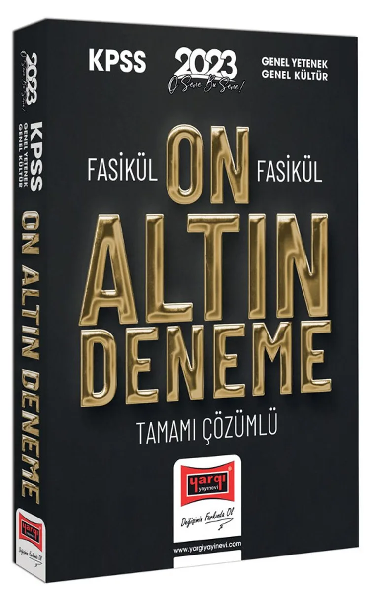 2023 KPSS Genel Yetenek Genel Kültür Fasikül Fasikül Tamamı Çözümlü 10 Altın Deneme