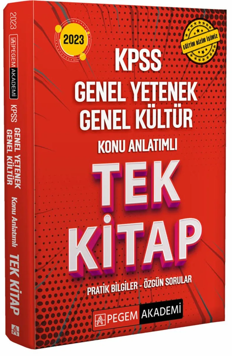 2023 KPSS Genel Yetenek Genel Kültür Konu Anlatımlı Tek Kitap
