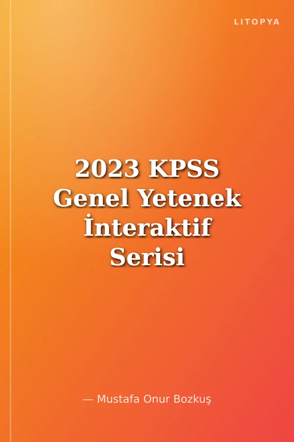 2023 KPSS Genel Yetenek İnteraktif Serisi Türkçe Video Ders Notları