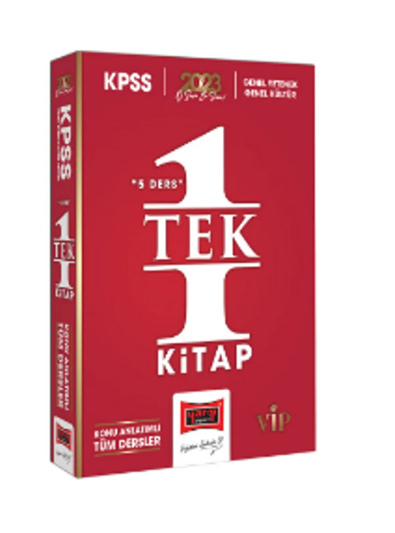 2023 KPSS GK-GY 5 Ders Tek Kitap Tüm Dersler Konu Anlatımı