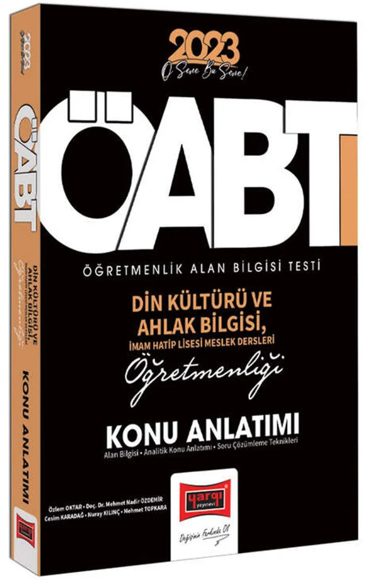 2023 KPSS ÖABT Din Kültürü ve Ahlak Bilgisi ve İmam Hatip Lisesi Meslek Dersleri Konu Anlatımı