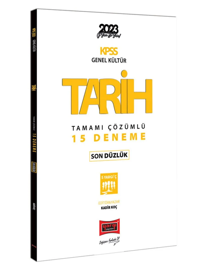 2023 KPSS Tarih Son Düzlük 5 Yargıç Tamamı Çözümlü 15 Deneme
