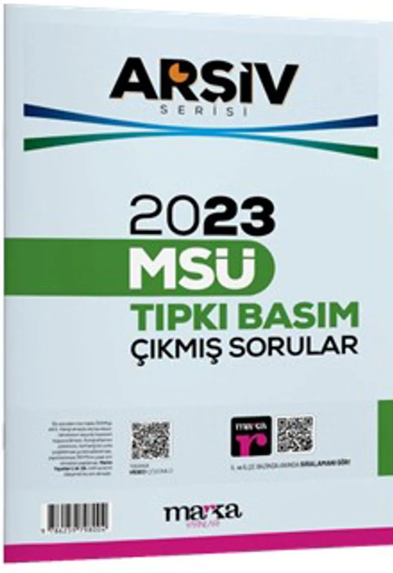 2023 MSÜ Arşiv Serisi Tıpkı Basım Çıkmış Sorular Tamamı Video Çözümlü