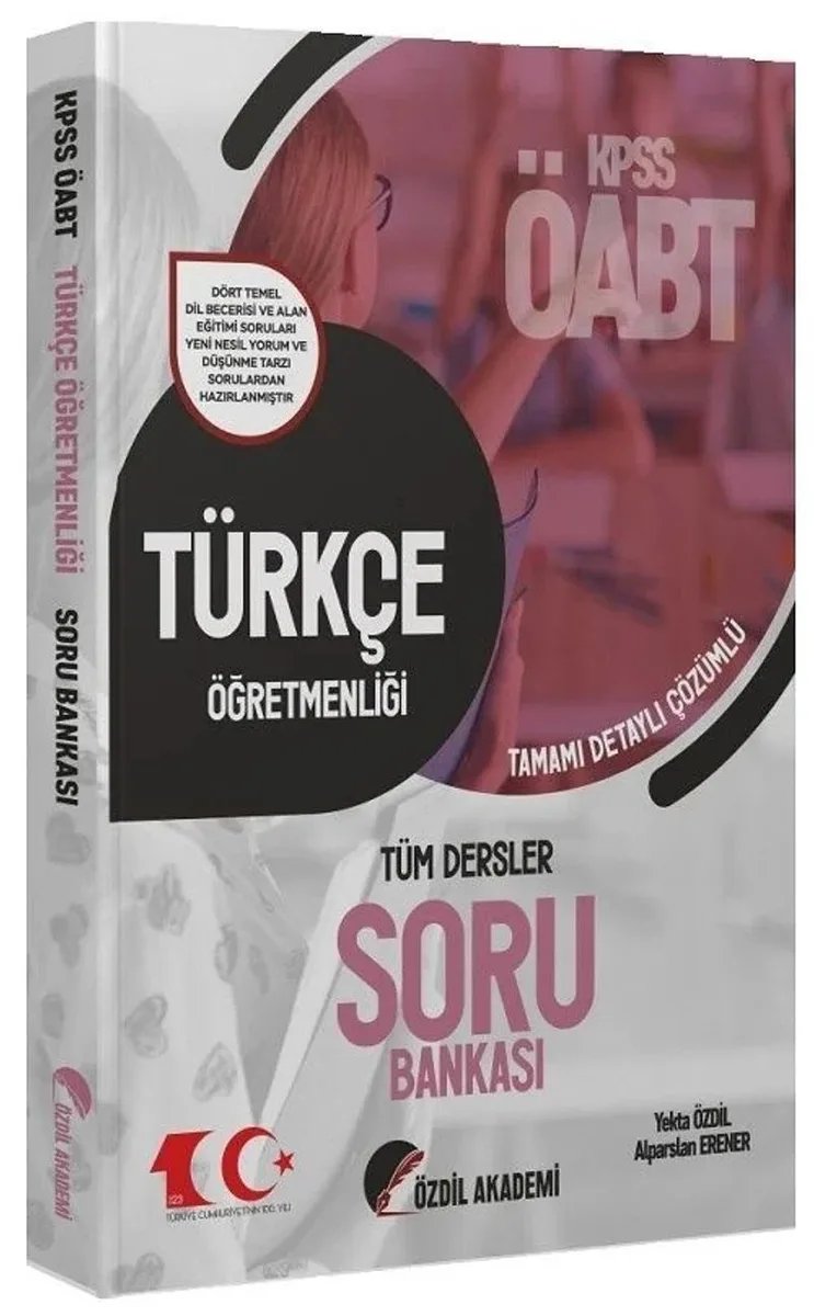 2023 ÖABT Türkçe Öğretmenliği Soru Bankası Çözümlü