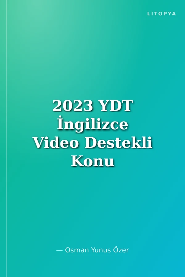 2023 YDT İngilizce Video Destekli Konu Anlatımı