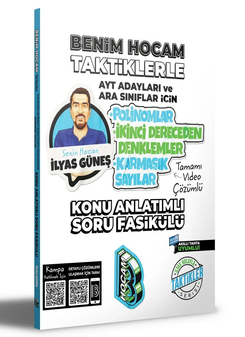 2024 AYT Adayları ve Ara Sınıflar İçin Taktiklerle Polinomlar - İkinci Dereceden Denklemler - Karmaşık Sayılar Konu Anlatımlı Soru Fasikülü