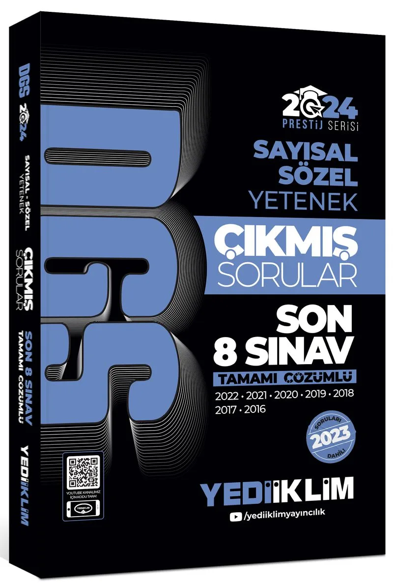 2024 DGS Sayısal Sözel Yetenek Tamamı Çözümlü Son 8 Sınav Çıkmış Sorular