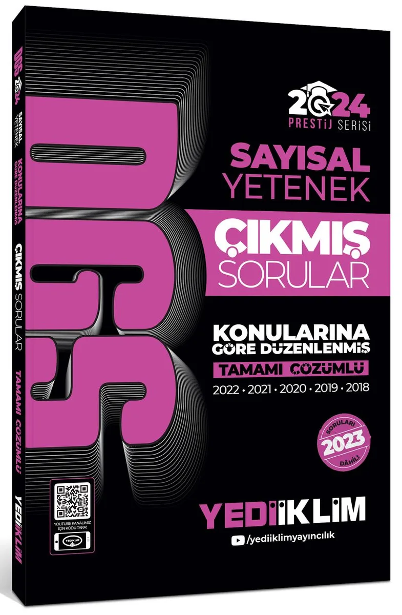 2024 DGS Sayısal Yetenek Konularına Göre Tamamı Çözümlü Çıkmış Sorular