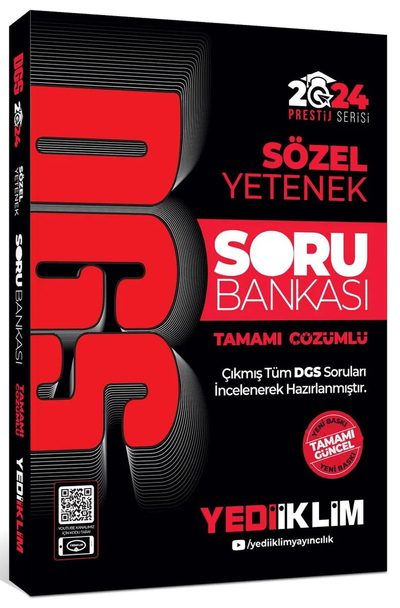 2024 DGS Sözel Yetenek Tamamı Çözümlü Soru Bankası