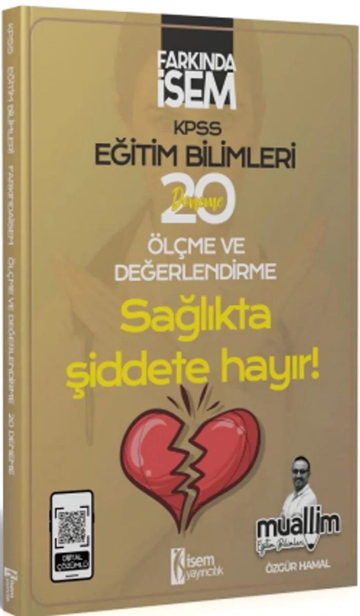 2024 Farkında İsem KPSS Muallim Eğitim Bilimleri Ölçme Ve Değerlendirme 20 Deneme