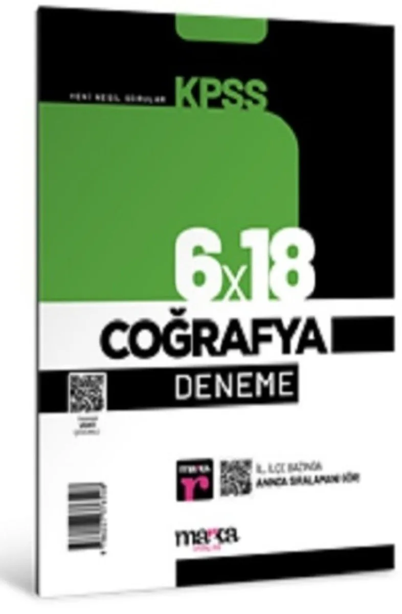 2024 KPSS Coğrafya 6x18 Deneme Tamamı Video Çözümlü