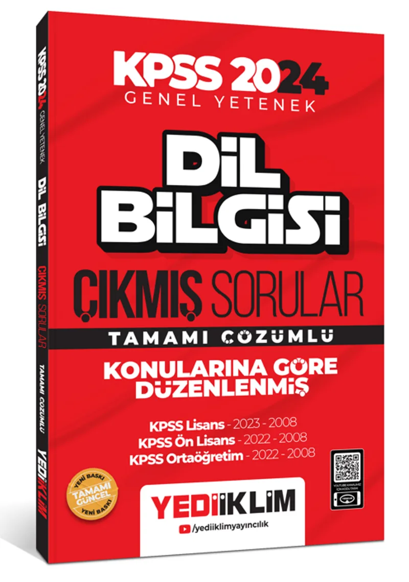 2024 KPSS Dil Bilgisi Konularına Göre Tamamı Çözümlü Çıkmış Sorular