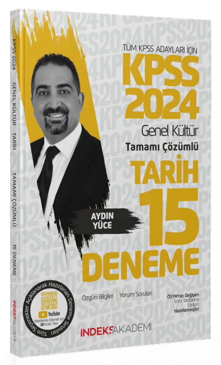 2024 KPSS Genel Kültür Tamamı Çözümlü Tarih 15 Deneme