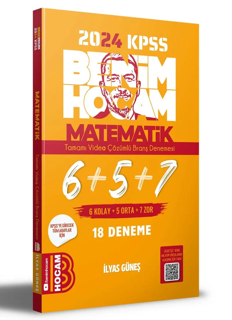 2024 KPSS Matematik Tamamı Çözümlü 6+5+7 Deneme