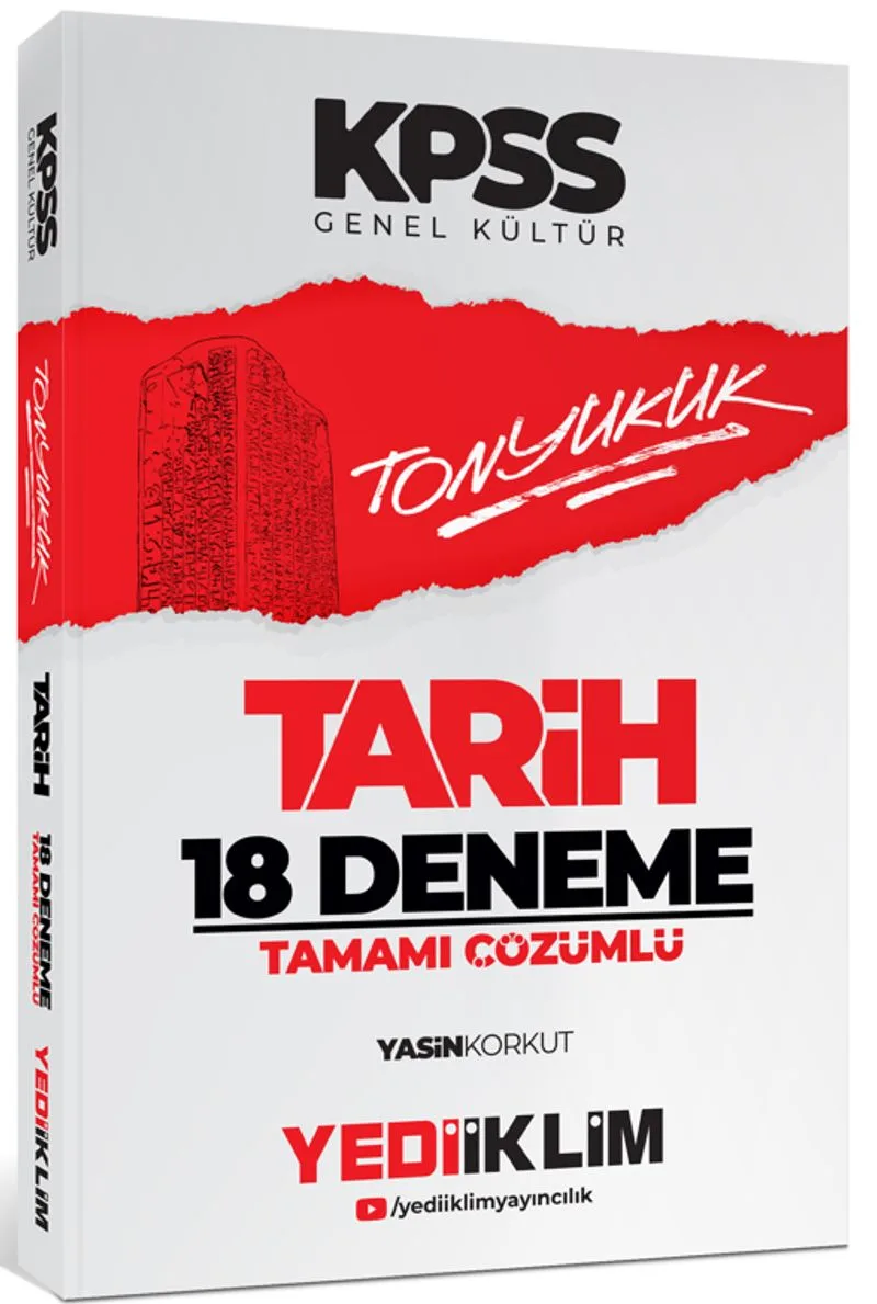 2024 KPSS Tonyukuk Tarih Tamamı Çözümlü 18 Deneme