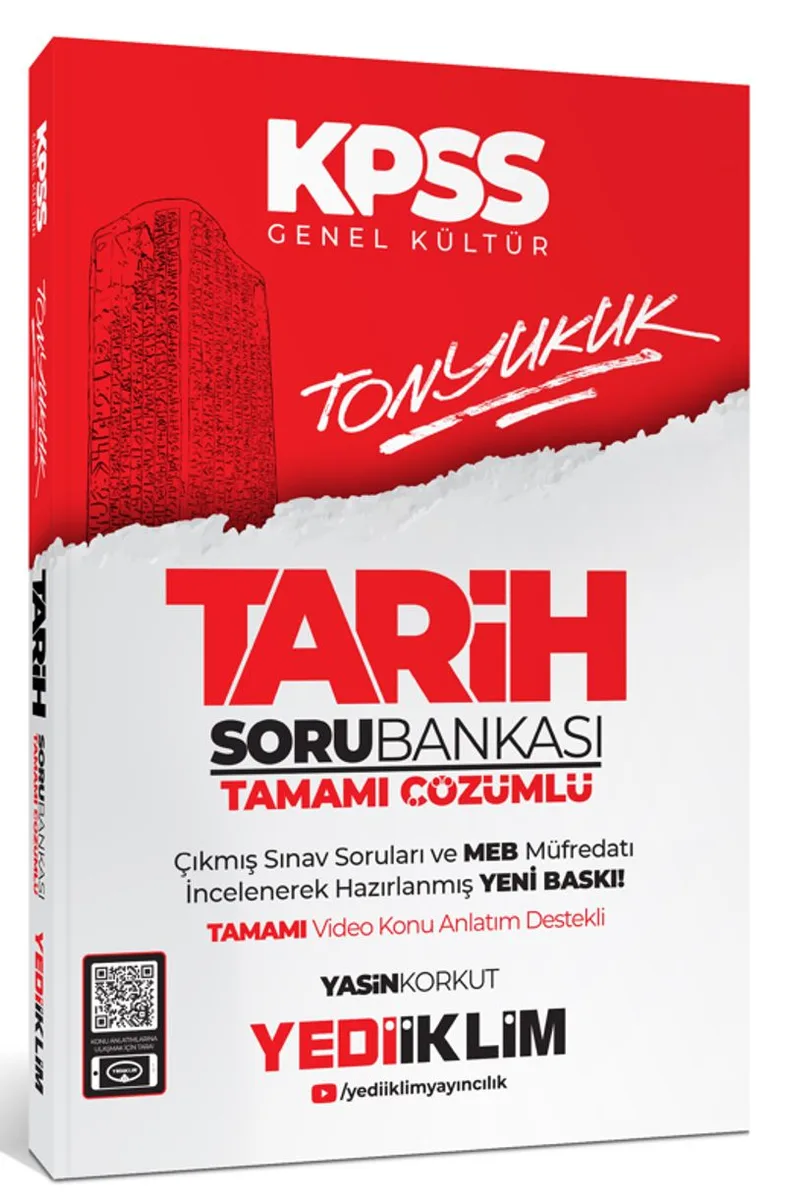 2024 KPSS Tonyukuk Tarih Tamamı Çözümlü Soru Bankası