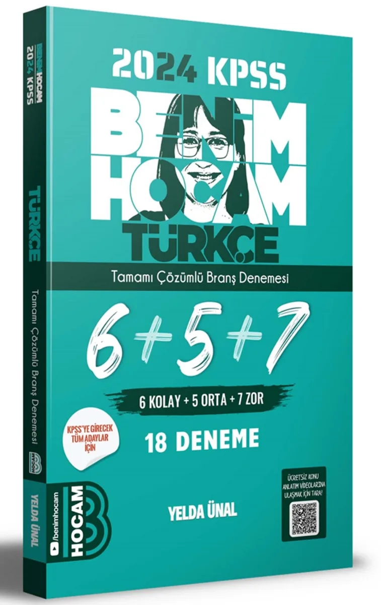 2024 KPSS Türkçe Tamamı Çözümlü 6+5+7 Deneme