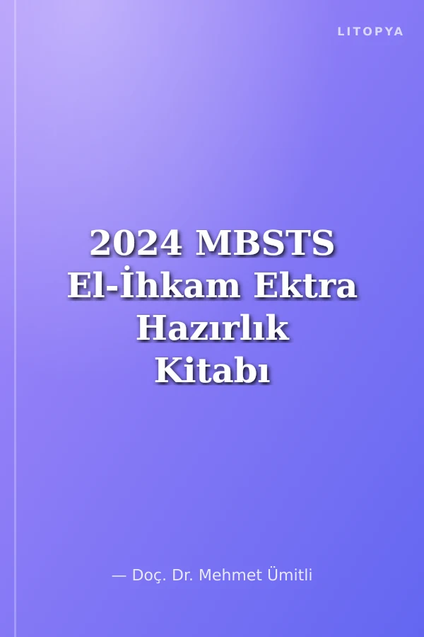 2024 MBSTS El-İhkam Ektra Hazırlık Kitabı