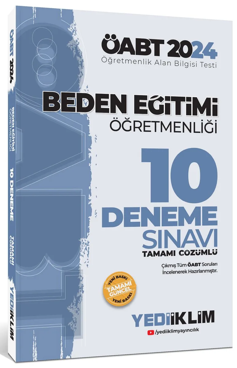 2024 ÖABT Beden Eğitimi Öğretmenliği Tamamı Çözümlü 10 Deneme Sınavı
