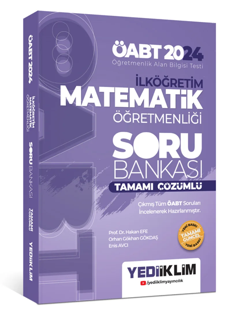 2024 ÖABT İlköğretim Matematik Öğretmenliği Tamamı Çözümlü Soru Bankası