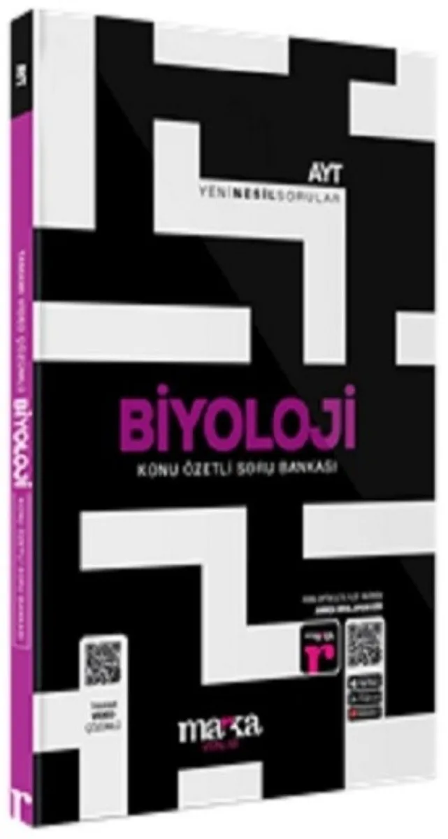 2025 AYT Biyoloji Konu Özetli Yeni Nesil Soru Bankası Tamamı Video Çözümlü (Ciltli)