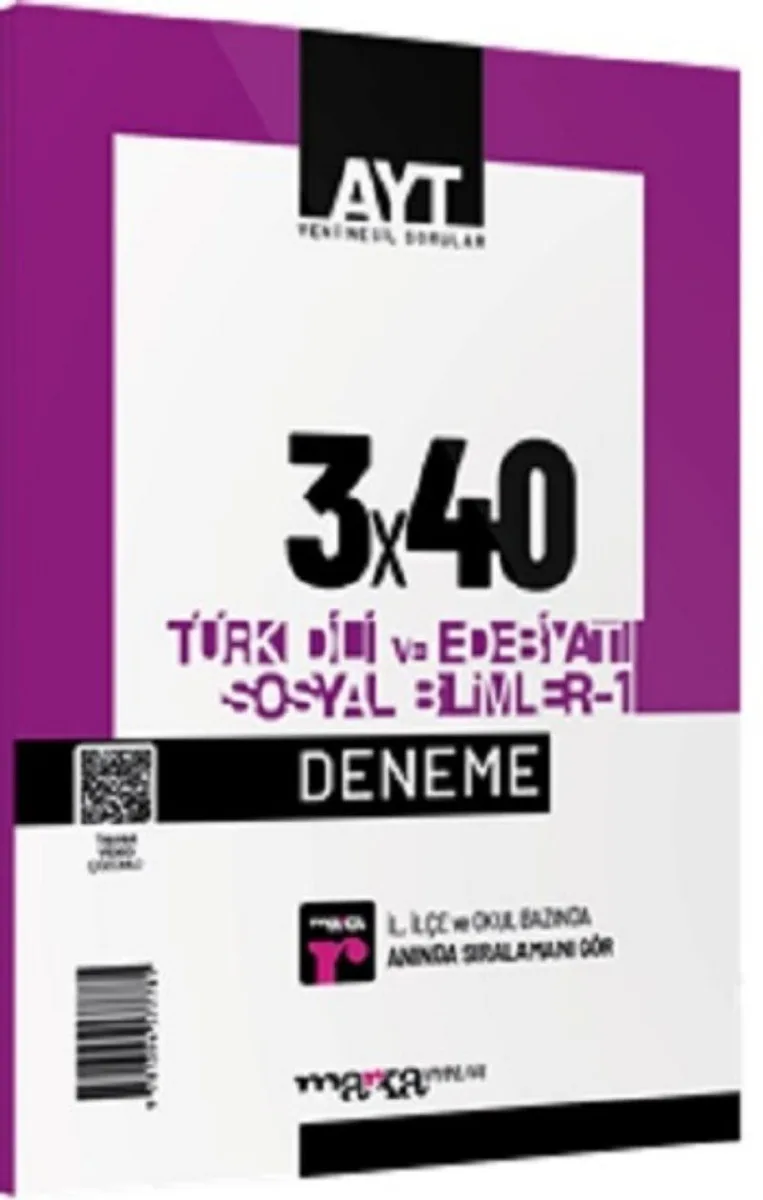 2025 AYT Türk Dili ve Edebiyatı Sosyal Bilimler -1 3x40 Deneme
