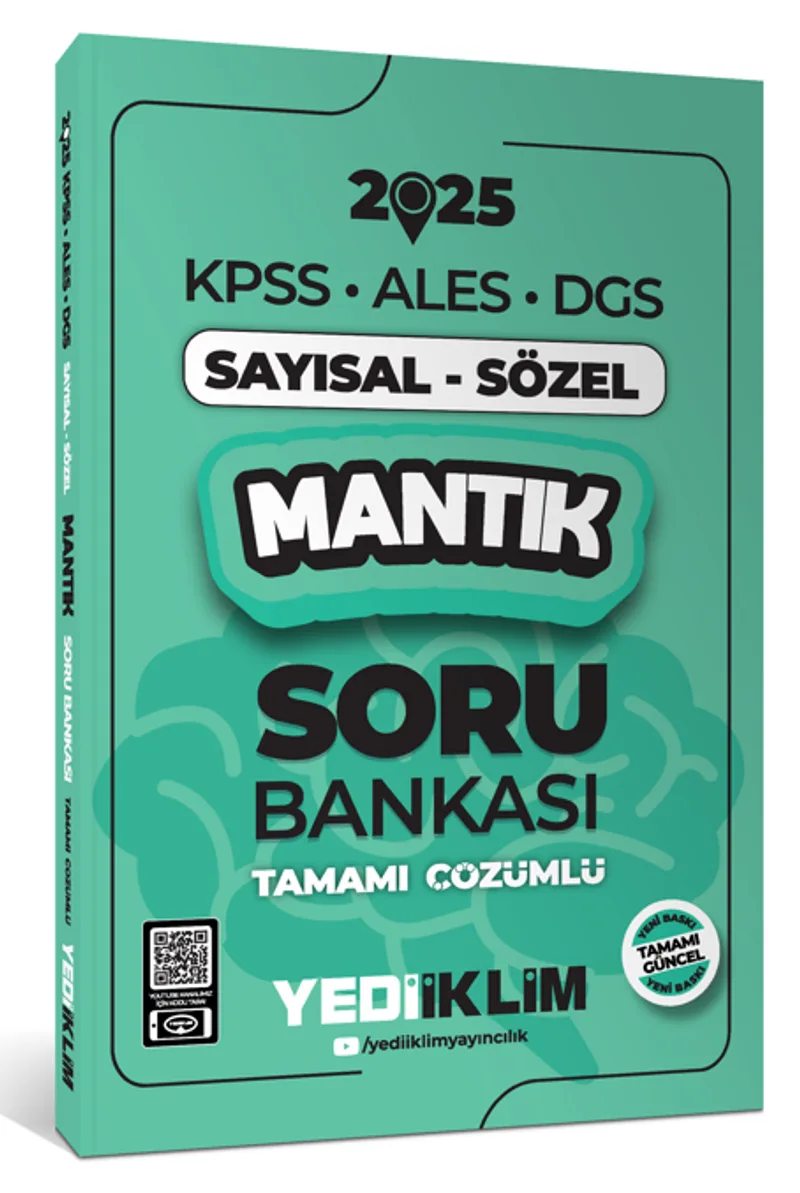 2025 KPSS ALES DGS Sayısal-Sözel Mantık Tamamı Çözümlü Soru Bankası