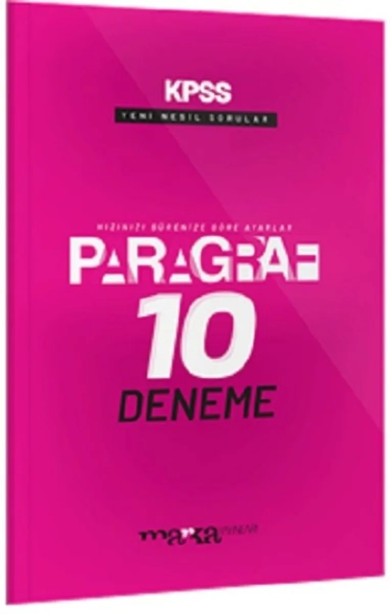 2025 KPSS-DGS-ALES Paragraf Yeni Nesil 10 Deneme