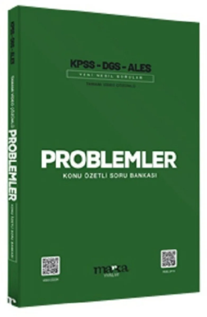 2025 KPSS DGS ALES Problemler Konu Özetli Yeni Nesil Soru Bankası Tamamı Video Çözümlü (Ciltli)
