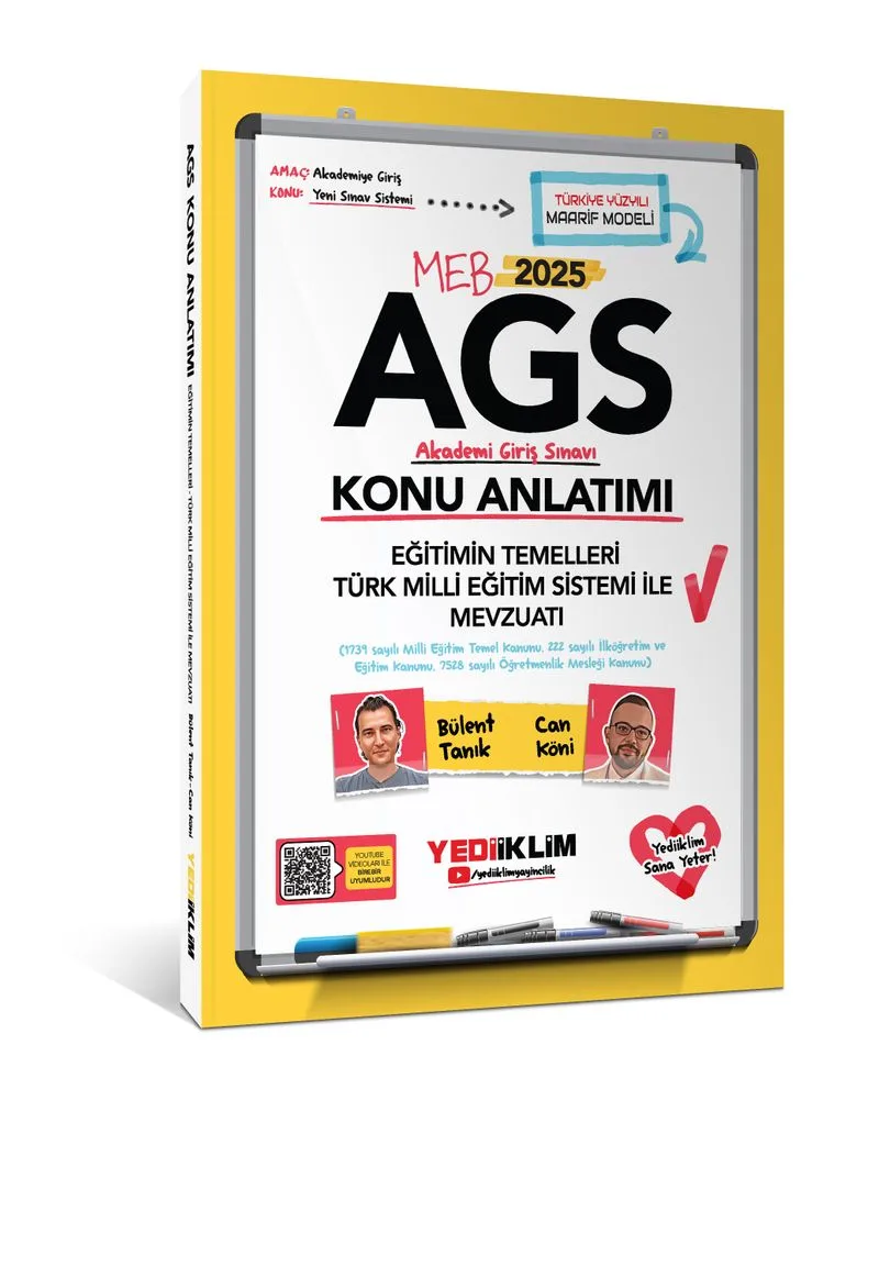2025 MEB AGS Eğitimin Temelleri - Türk Milli Eğitimi Sistemi ile Mevzuatı Konu Anlatımı