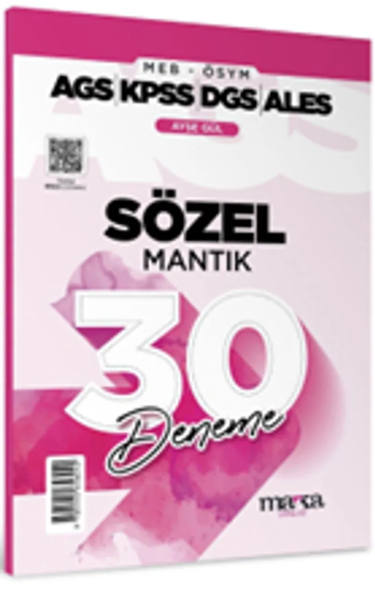 2025 MEB AGS KPSS DGS ALES Sözel Mantık 30 Deneme Tamamı Video Çözümlü