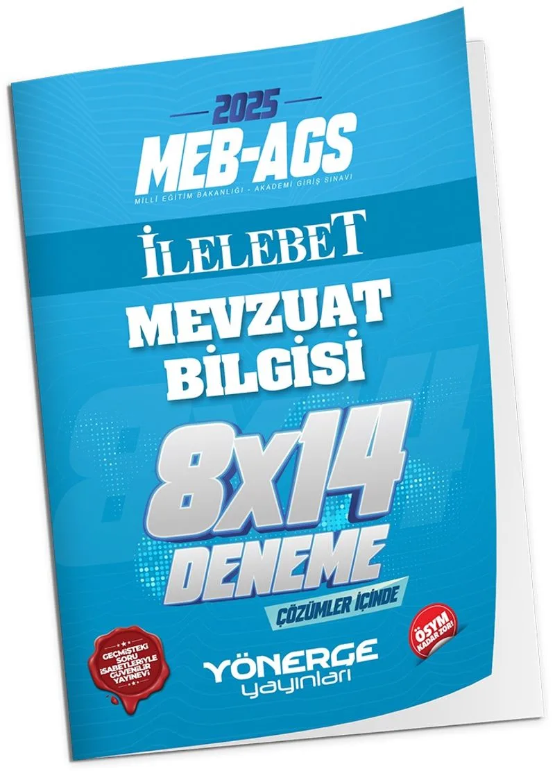 2025 MEB-AGS Mevzuat Bilgisi İLELEBET 8x14 Deneme Çözümlü