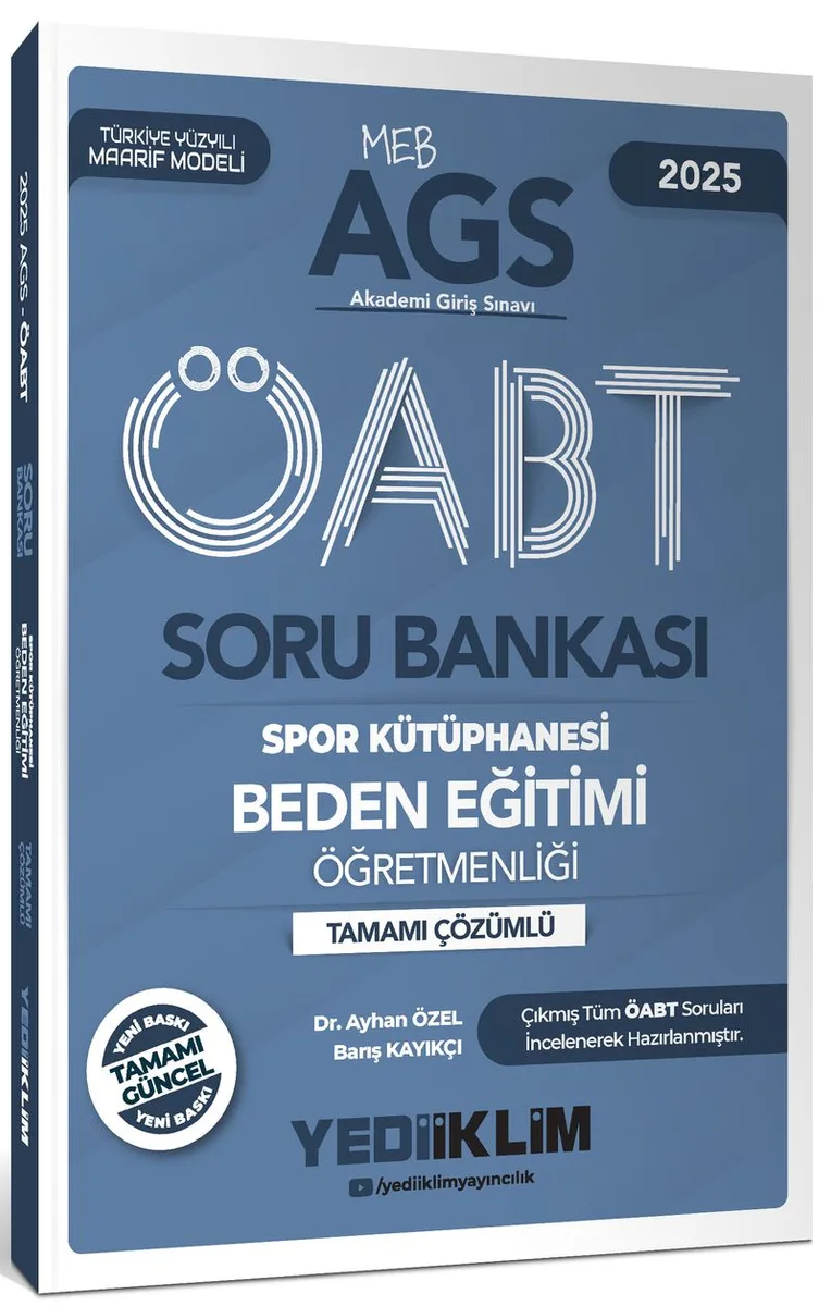 2025 MEB AGS ÖABT Beden Eğitimi Öğretmenliği Tamamı Çözümlü Soru Bankası