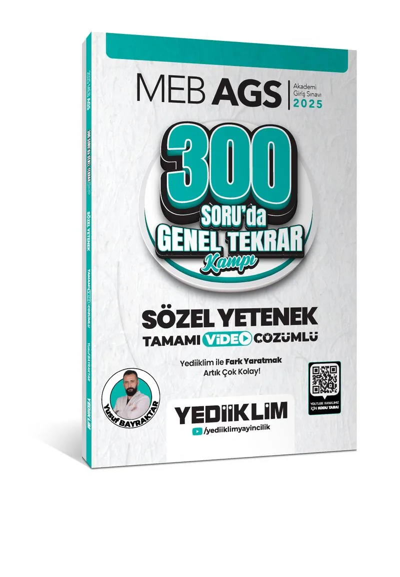 2025 MEB AGS Sözel Yetenek 300 Soruda Tamamı Video Çözümlü Genel Tekrar Kampı