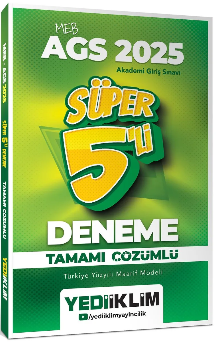 2025 MEB AGS Tamamı Çözümlü Süper 5'li Deneme