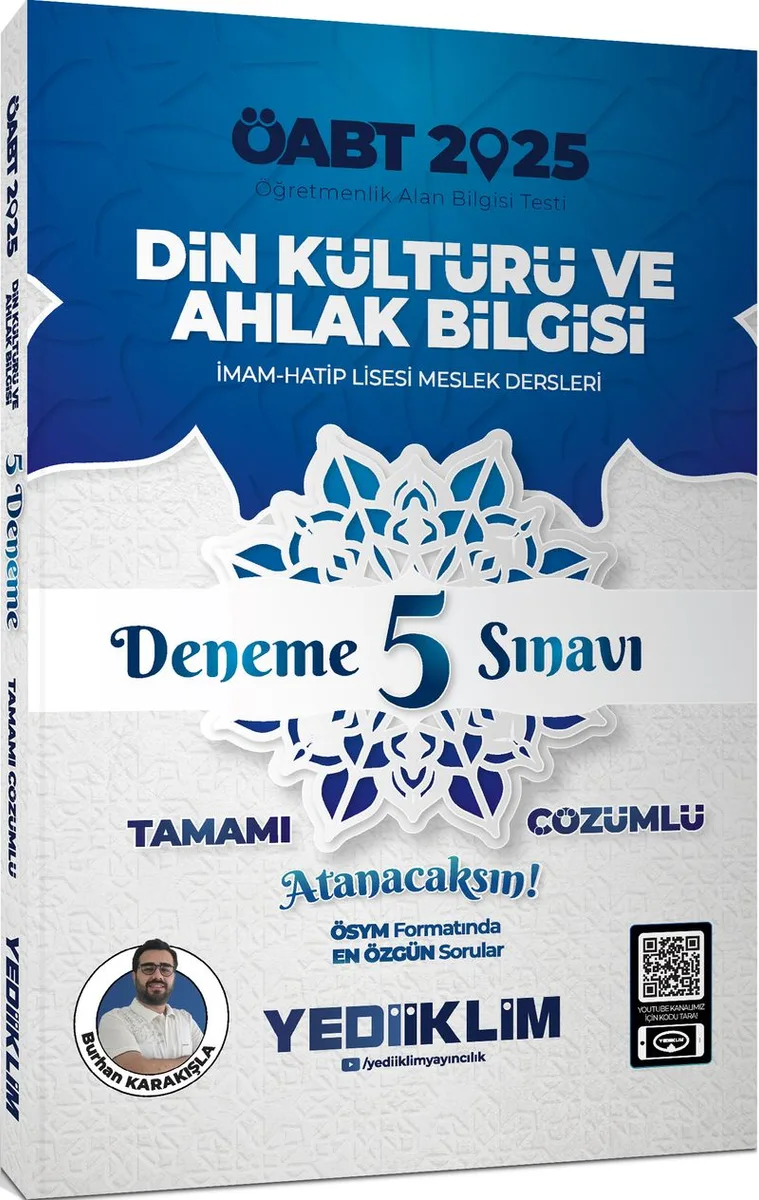 2025 ÖABT Din Kültürü ve Ahlak Bilgisi Tamamı Çözümlü Deneme 5 Sınavı