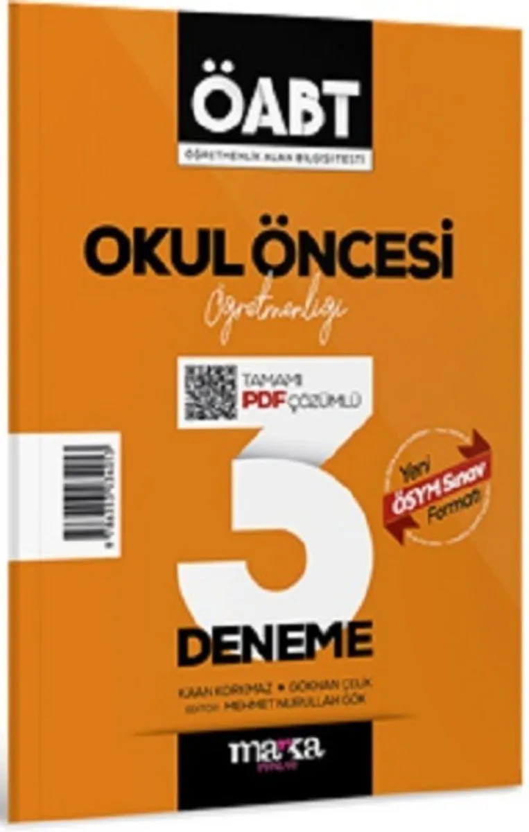 2025 ÖABT Okul Öncesi Öğretmenliği Tamamı Çözümlü 3 Deneme