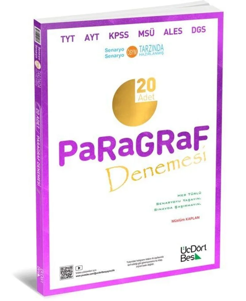2025 Tüm Adaylar için 20'li Paragraf Denemesi