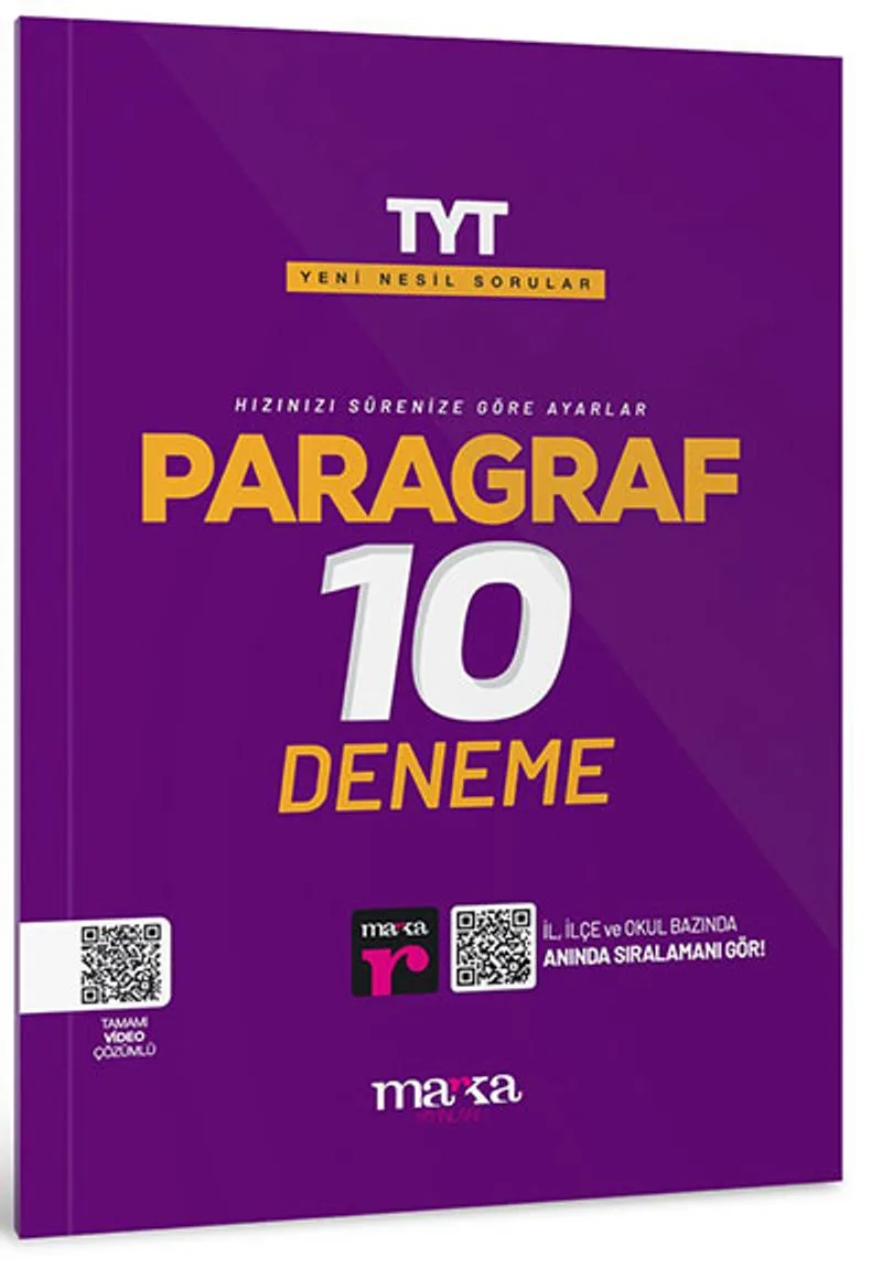 2025 TYT Paragraf Yeni Nesil 10 Deneme