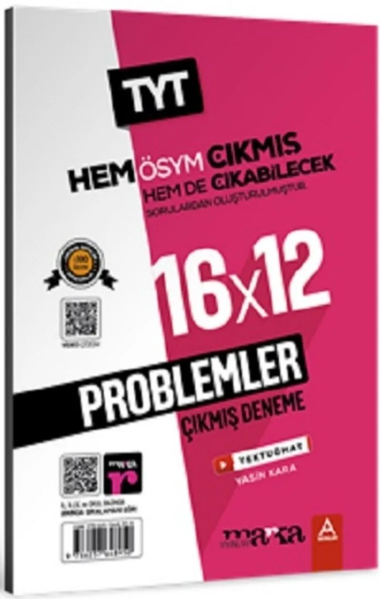 2025 TYT Problemler ÖSYM Çıkmış ve Çıkabilecek Sorulardan Oluşturulmuş 16 Deneme Sınavı Tamamı Video Çözümlü
