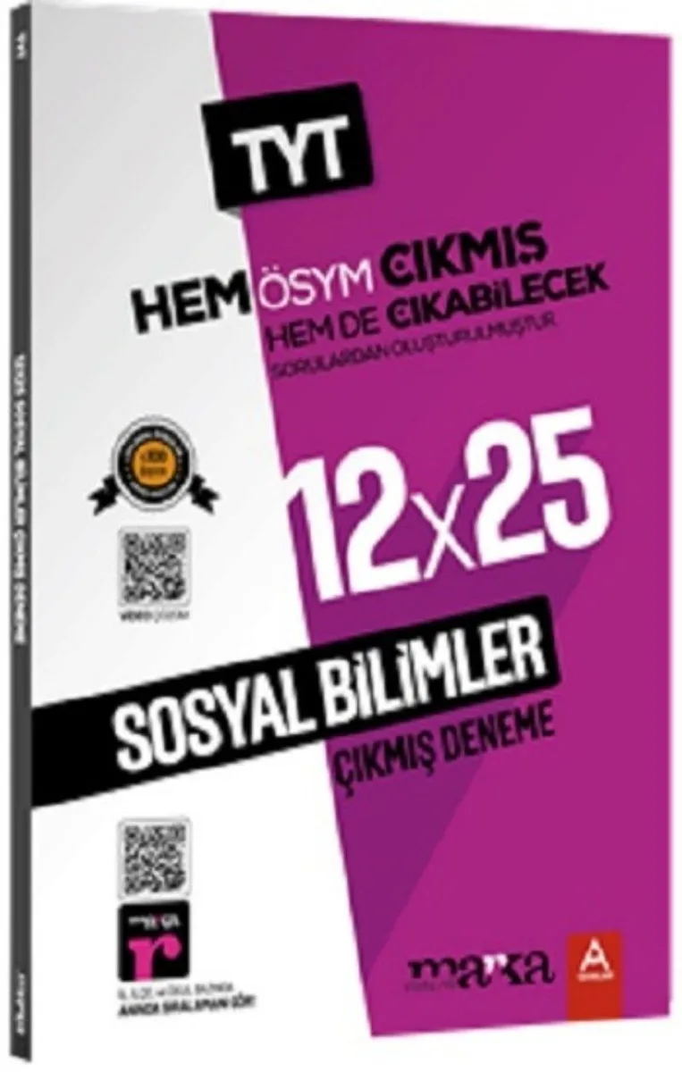 2025 TYT Sosyal Bilimler ÖSYM Çıkmış ve Çıkabilecek Sorulardan Oluşturulmuş 12 Deneme Sınavı Tamamı Video Çözümlü