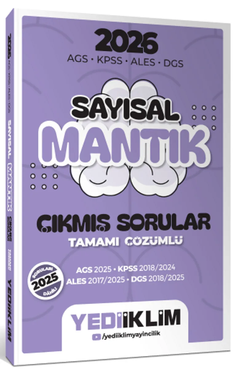 2026 AGS KPSS ALES DGS Sayısal Mantık Tamamı Çözümlü Çıkmış Sorular