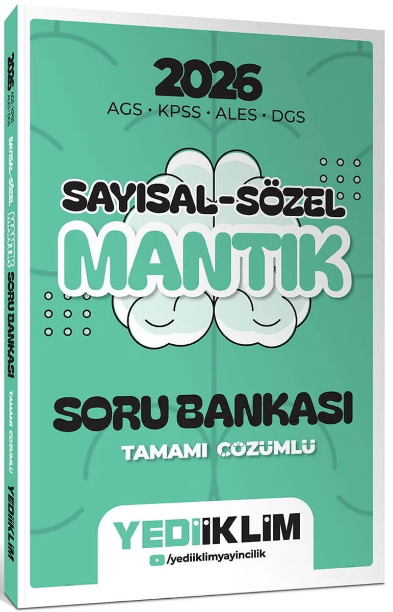 2026 AGS KPSS ALES DGS Sayısal Sözel Mantık Tamamı Çözümlü Soru Bankası