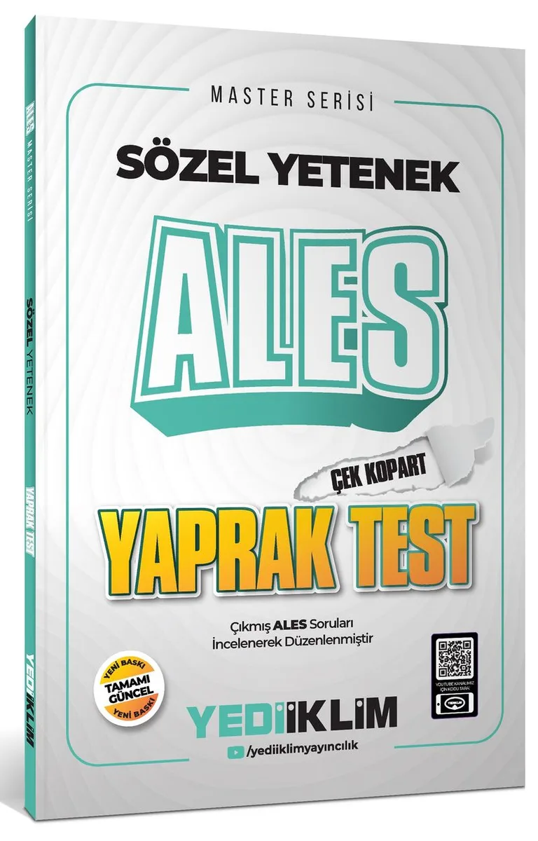 2026 ALES Sözel Yetenek Çek Kopart Yaprak Test