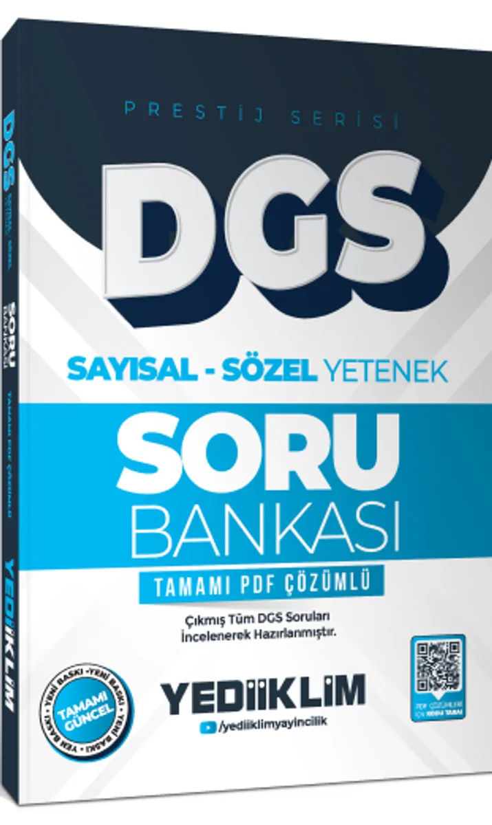2026 DGS Prestij Serisi Sayısal Sözel Yetenek Tamamı PDF Çözümlü Soru Bankası