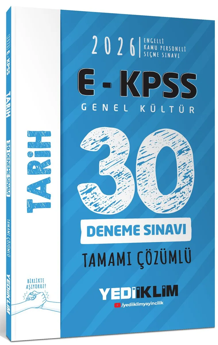 2026 E-KPSS Tüm Adaylar İçin Genel Kültür Tarih Tamamı Çözümlü 30 Deneme Sınavı