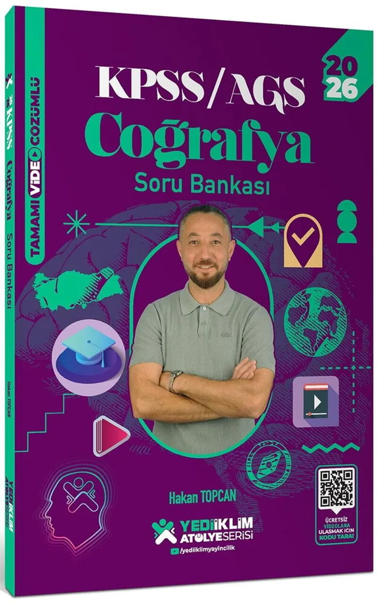 2026 KPSS AGS Atölye Serisi Genel Kültür Coğrafya Tamamı Video Çözümlü Soru Bankası